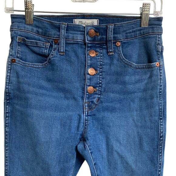 Madewell Petite 10" High-Rise Skinny Crop Jeans| Button-Front TENCEL™ Denim 27P - Picture 8 of 16